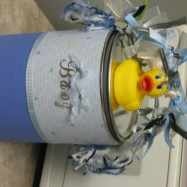 Paint Can for Baby Shower