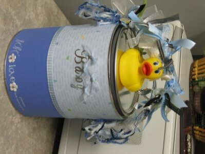 Paint Can for Baby Shower