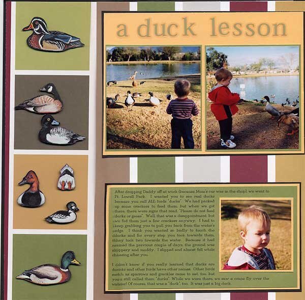 A Duck Lesson (Left)