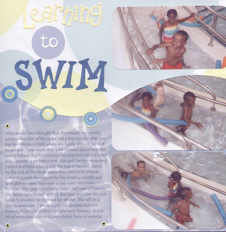 Learning to Swim page 1