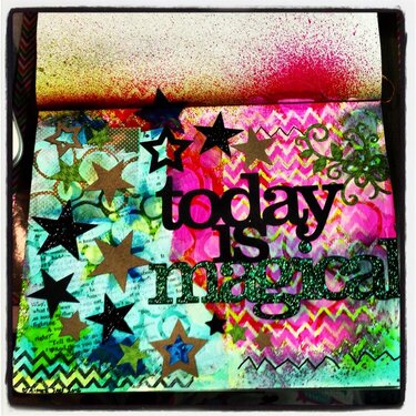 Today is Magical- art journal page