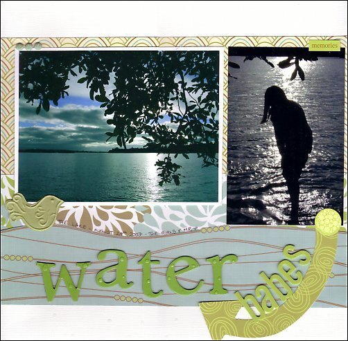 First page of my two page layout - water babes