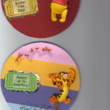 pooh and tigger altered cds