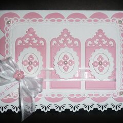 Pink and White Card