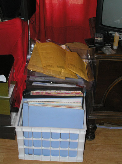 Album Storage (with swap stuff atop!)