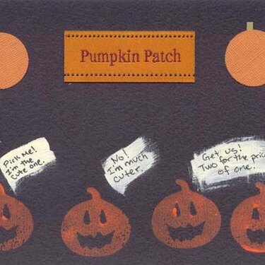 Halloween Pumpkins Card
