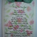 Mother's Day Poem Card