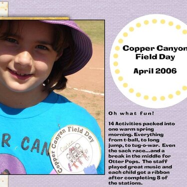 Copper Canyon Field Day - 2006