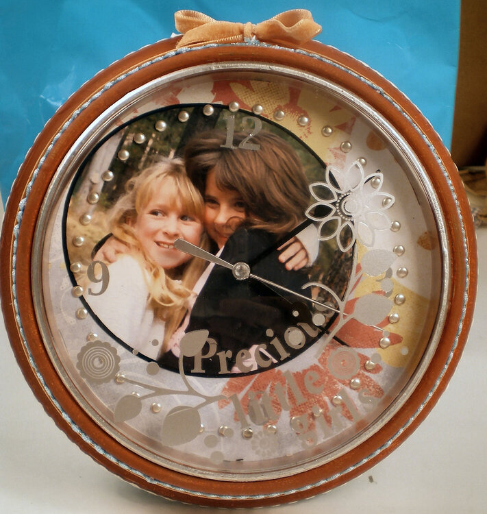 Precious Little Girls Altered Clock