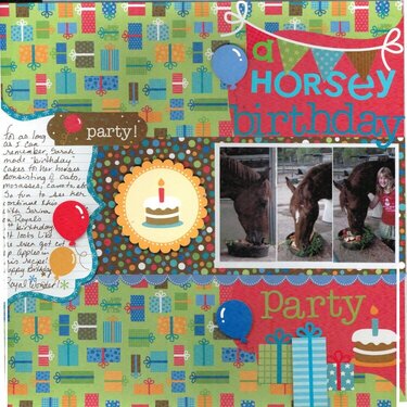 a horsey birthday party