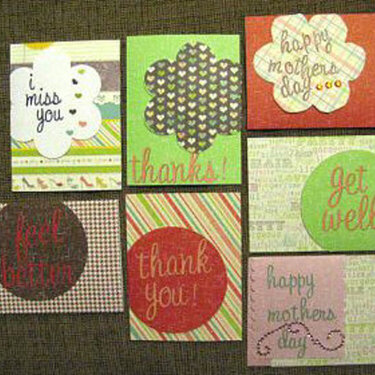 Misc Cards made to send to the Troops