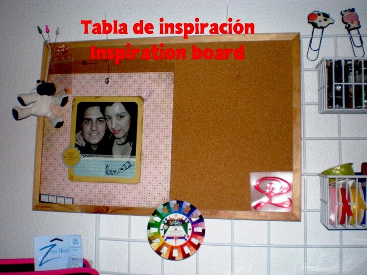 4 - My scrap-space, Inspiration board.
