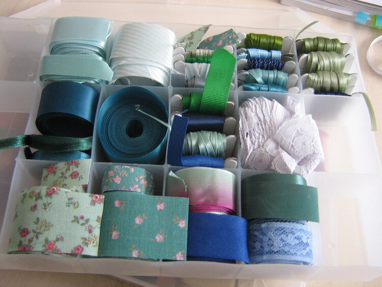 Ribbons Galore! (blue &amp; green)