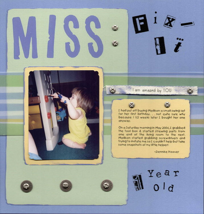 Miss FixIt (Right Page)