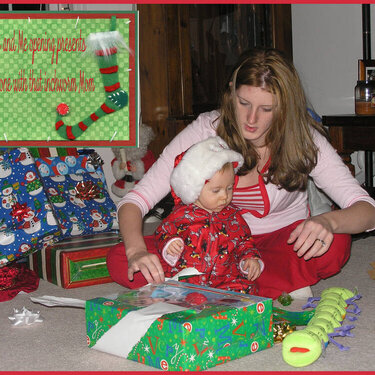 Mommy and me Opening Presents