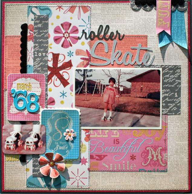 Roller Skate by Susan Stringfellow featuring A Type of Art Stack from DCWV