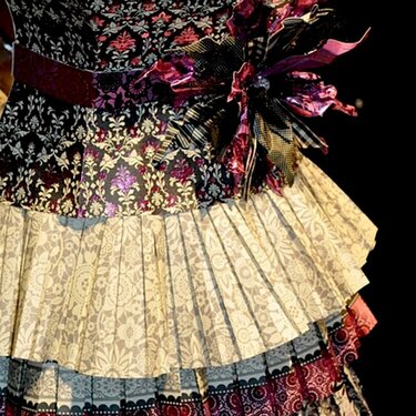 CHAW 2011 Black Currant Paper Runway Gown