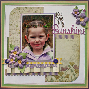 You are my Sunshine featuring the Chateau Lavender Stack