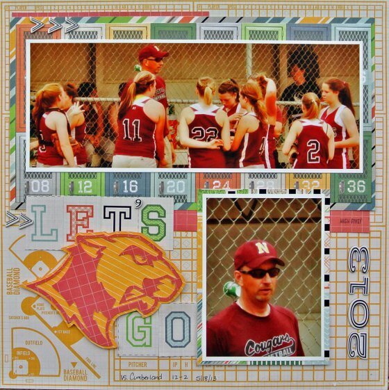 Let&#039;s Go Cougars Layout by Sara Andrews