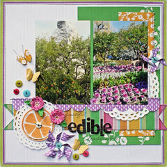 Edible Landscape by Susan Stringfellow featuring the DCWV Homespun Stack
