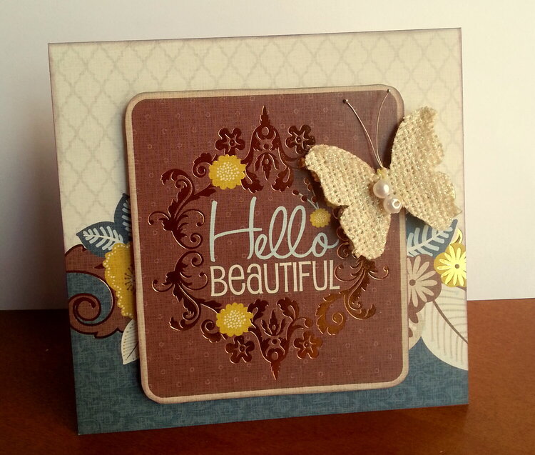 Hello Beautiful Card by Karla Der
