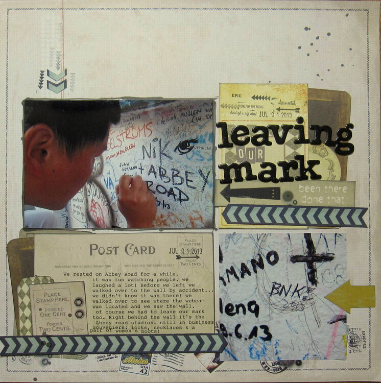 Leaving Mark Layout by Karla Der