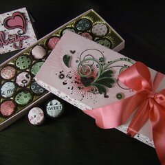 Valentine Candy Box and I Love You Card