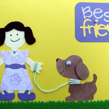Best Friends Card Girl
