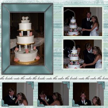 Wedding Album -- cake page