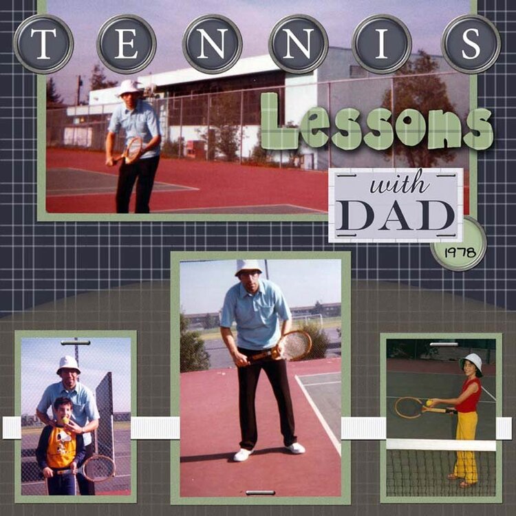 Tennis Lessons with Dad