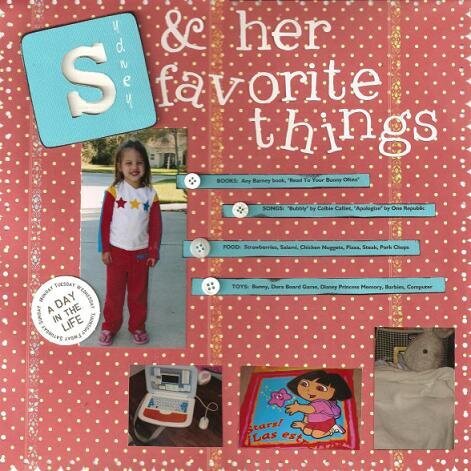 Sydney &amp; her favorite things