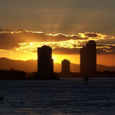 Sunset - Gold Coast  AU- The Spit