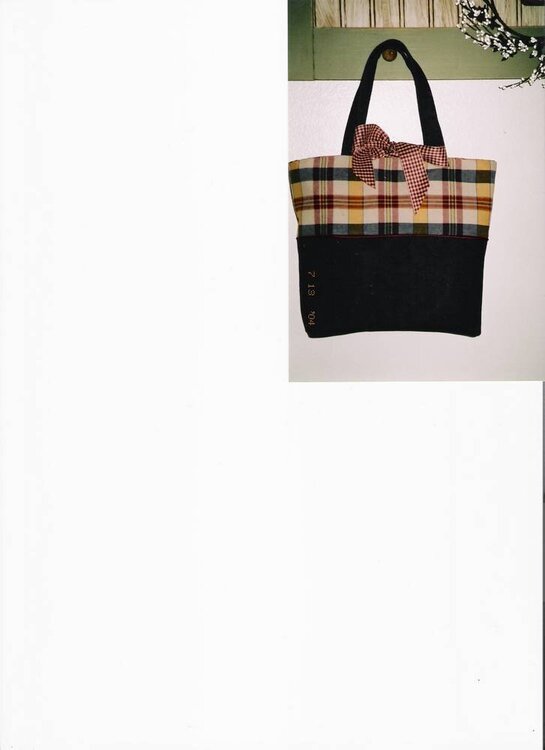 levi plaid purse