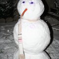 First snowman of 2008