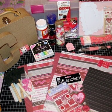 Cori&#039;s 2009 Valentine&#039;s Day Box Supplies - Before