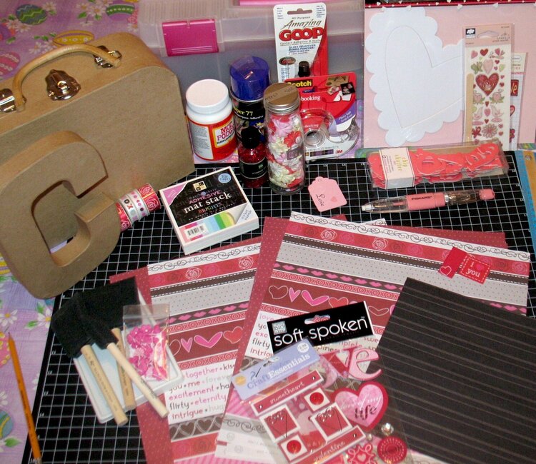 Cori&#039;s 2009 Valentine&#039;s Day Box Supplies - Before