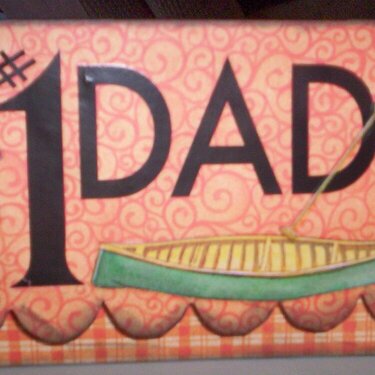 #1 Dad fisherman ....Father&#039;s Day Card