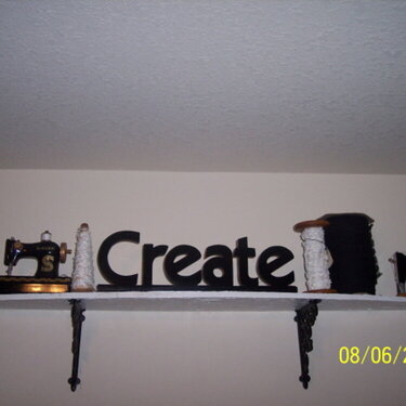 Shelf in my craft room