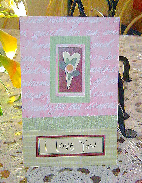 I love you card/2008