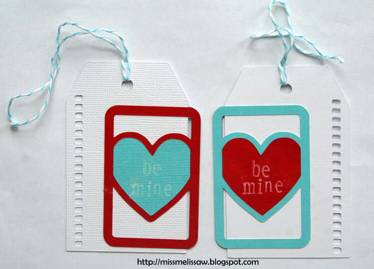 be mine gift tags front/back