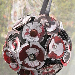 Poppy Flower Ball/Ornament