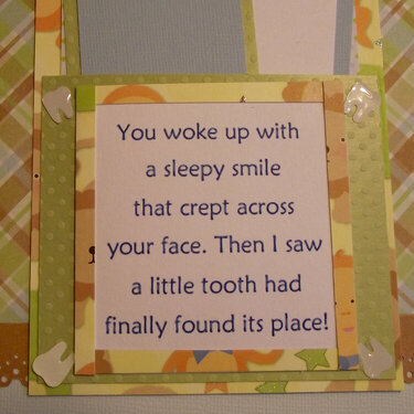 First tooth poem.