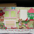 Berry Sweet two page pre-made tear bear layout