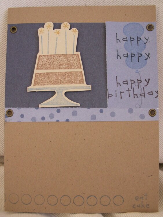 Eat Cake birthday card