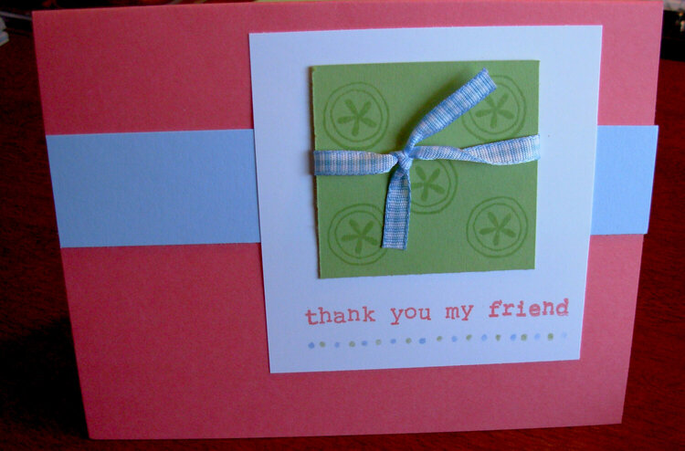 SU! Simply Sent Friendship Shapes card