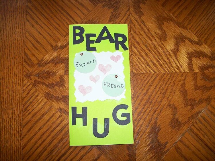 bear hug cards for long distance friend