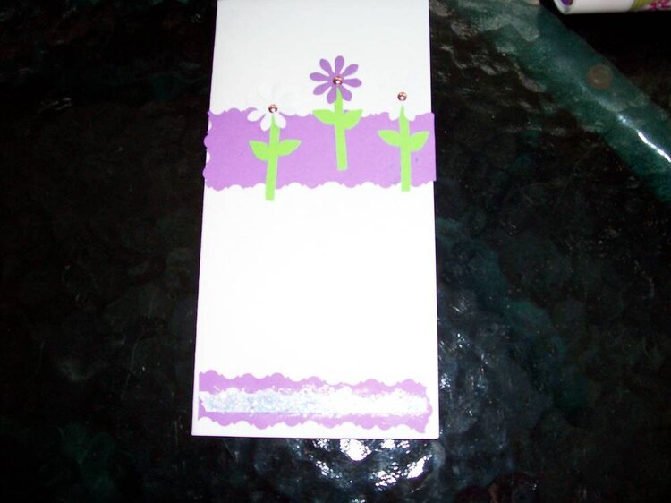 notes card ( flowers card )