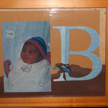 B is for beautiful baby BOY