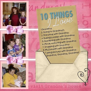 10 Things I Love....Grandma
