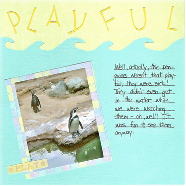 Playful Penguins - left side